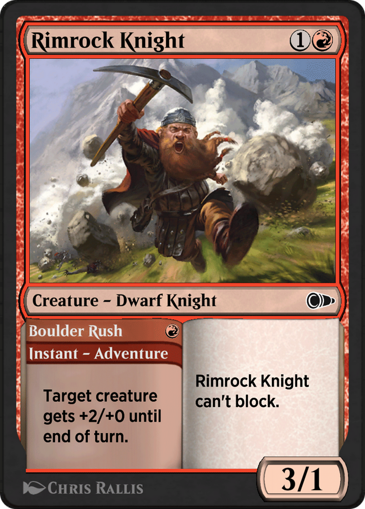 Rimrock Knight // Boulder Rush Card Image