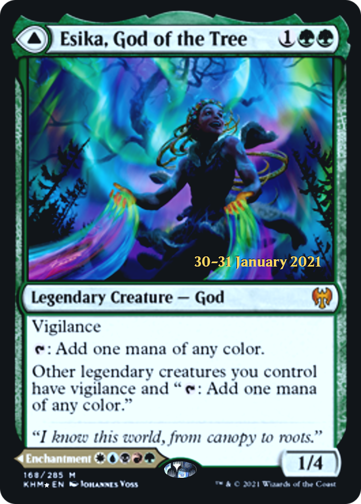 Esika, God of the Tree // The Prismatic Bridge Card Image