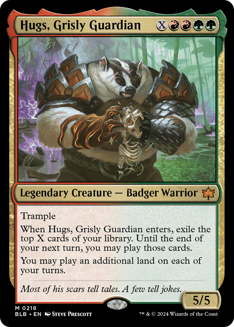 Hugs, Grisly Guardian Card Image