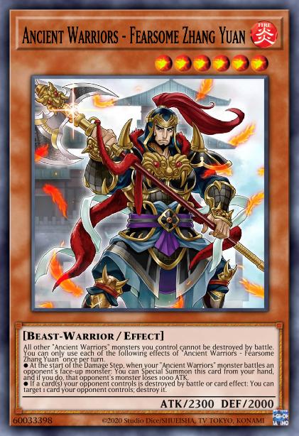 Ancient Warriors - Fearsome Zhang Yuan Card Image