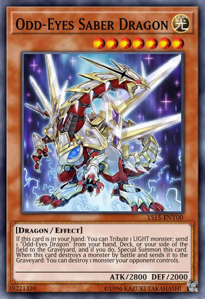 Odd-Eyes Saber Dragon Card Image