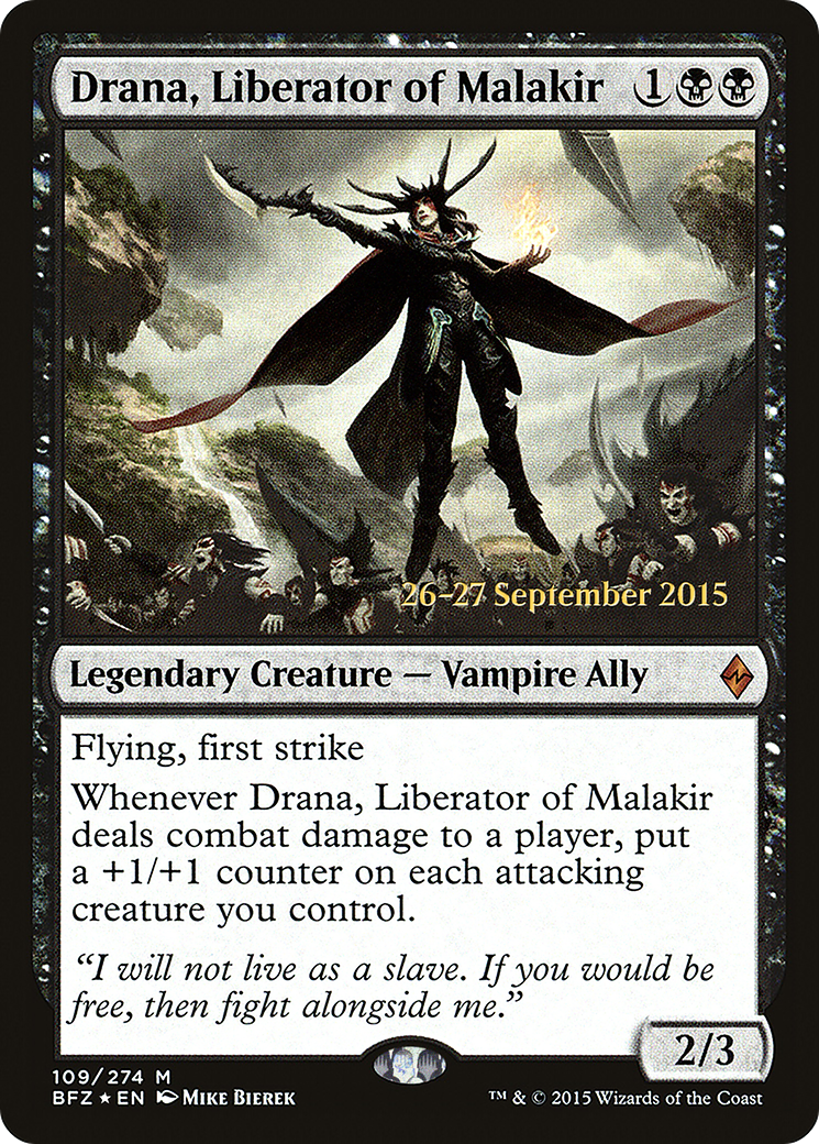 Drana, Liberator of Malakir Card Image