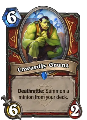 Cowardly Grunt Card Image