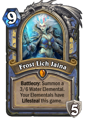 Frost lich jaina kártya kép