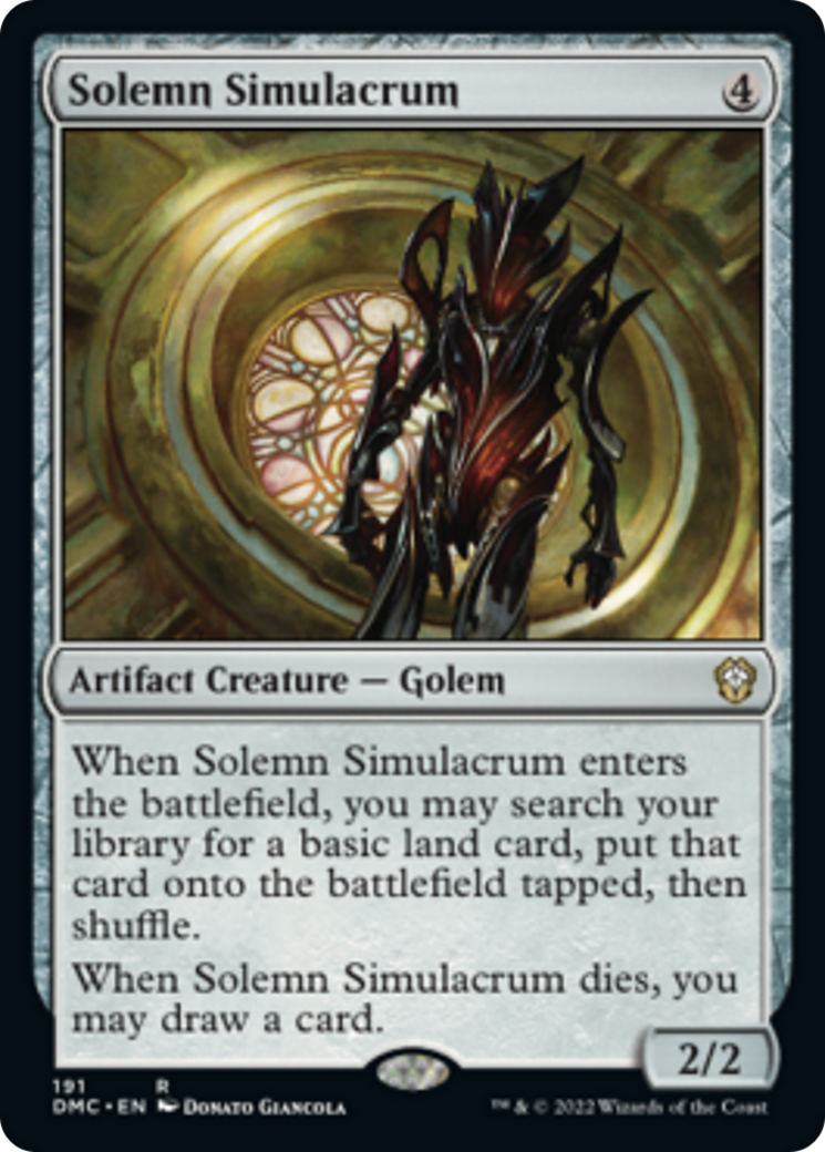 Solemn Simulacrum Card Image