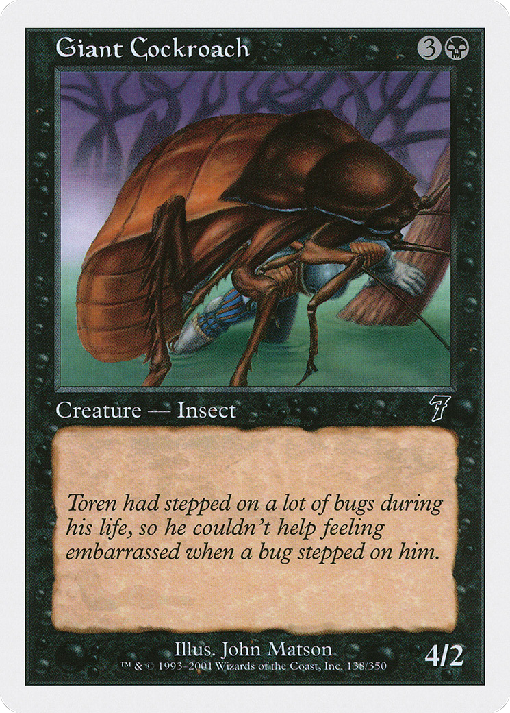 Giant Cockroach Card Image