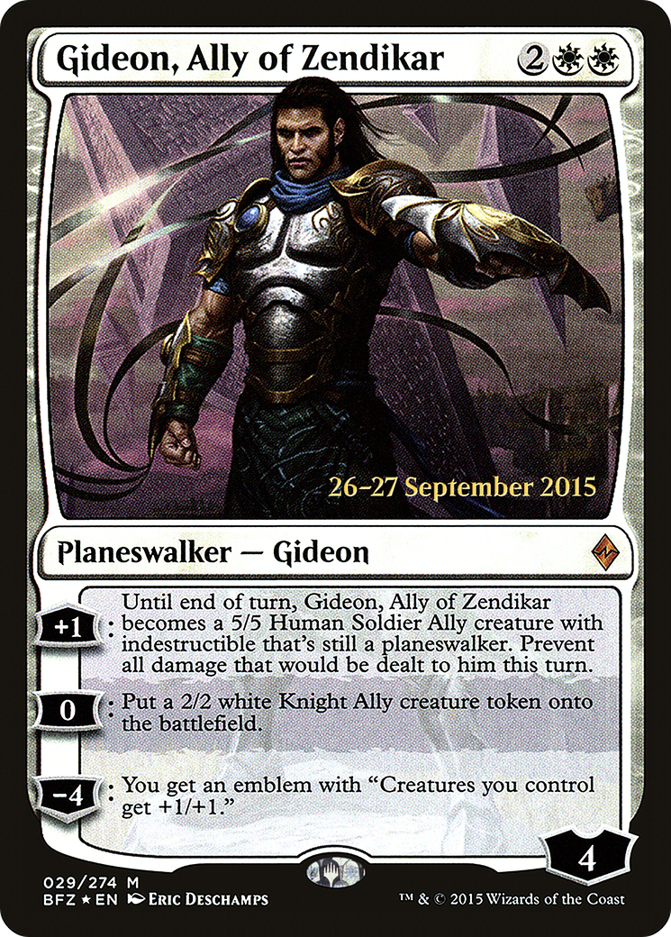 Gideon, Ally of Zendikar Card Image