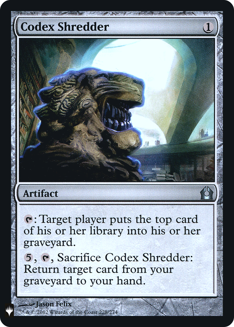 Codex Shredder Card Image