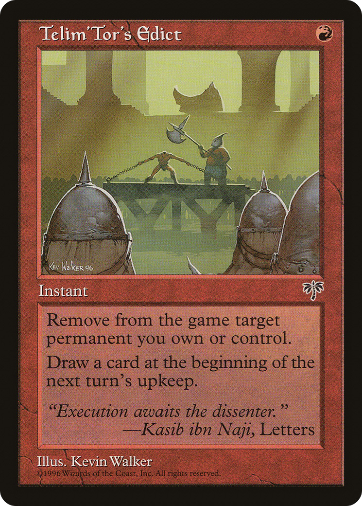 Telim'Tor's Edict Card Image