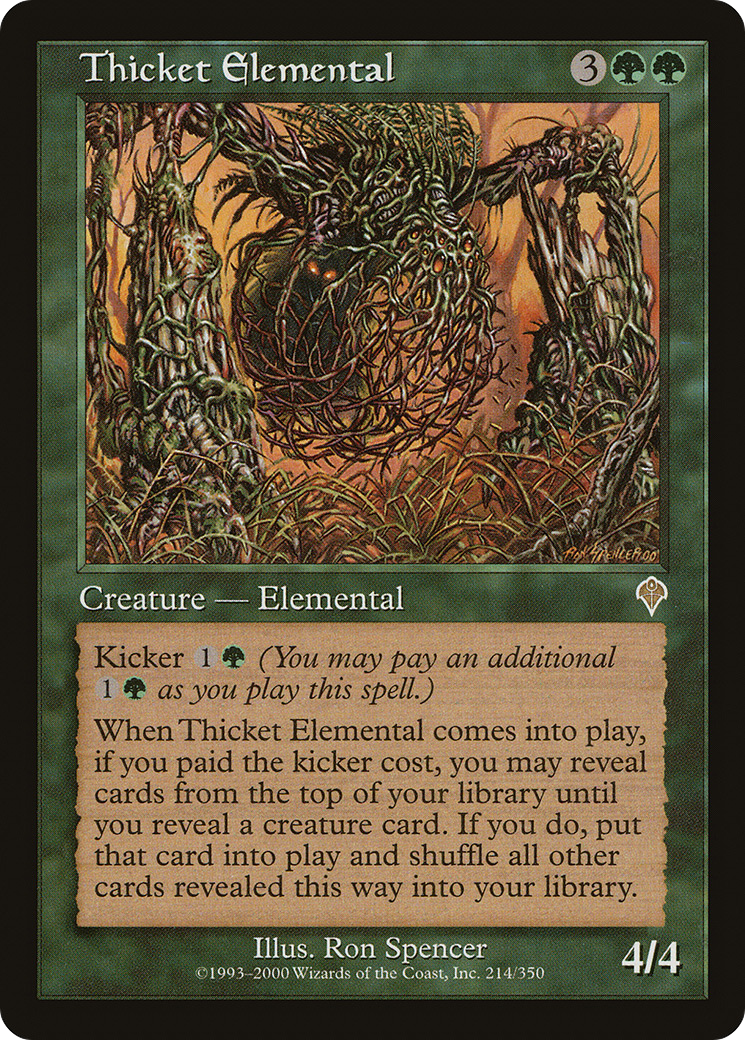 Thicket Elemental Card Image