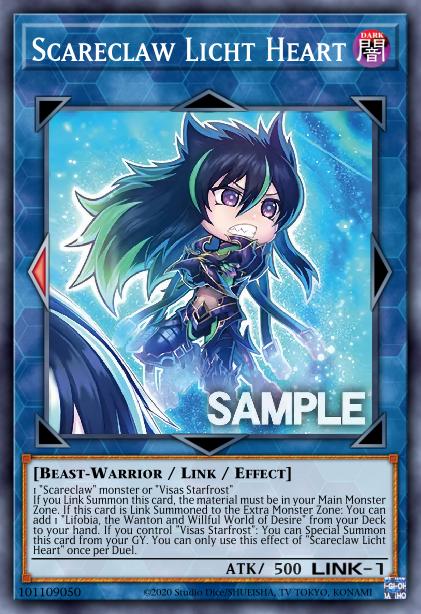 Scareclaw Light-Heart Yu-Gi-Oh Card, Art 2