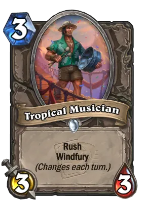 Tropical Musician Card Image