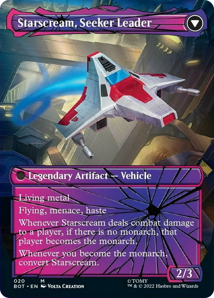 Starscream, Power Hungry // Starscream, Seeker Leader Card Image