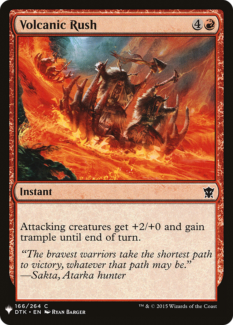 Volcanic Rush Card Image