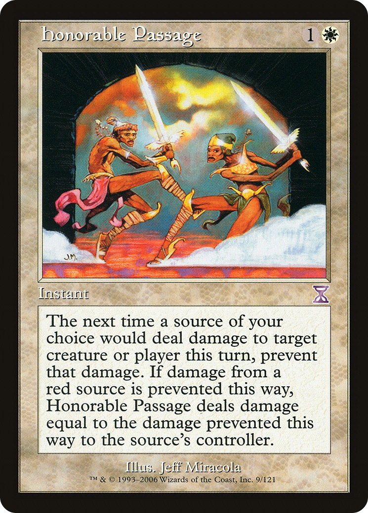 Honorable Passage Card Image