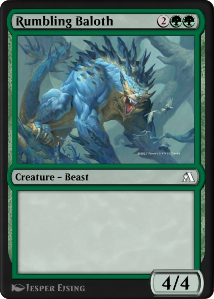 Rumbling Baloth Card Image