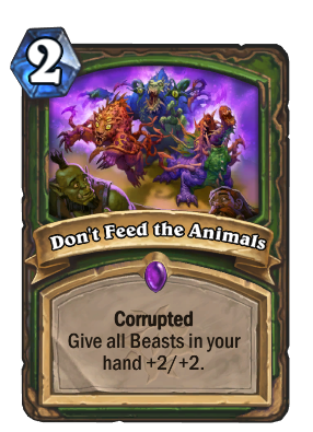 Don't Feed the Animals Card Image
