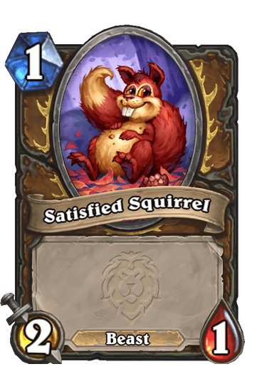 Satisfied Squirrel Card Image