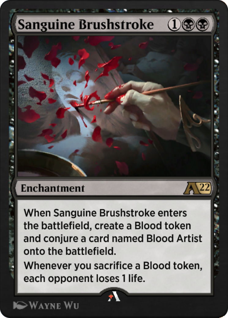 Sanguine Brushstroke Card Image