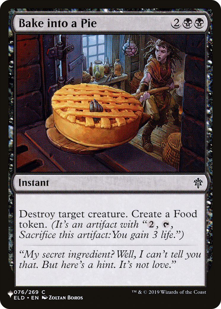 Bake into a Pie Card Image