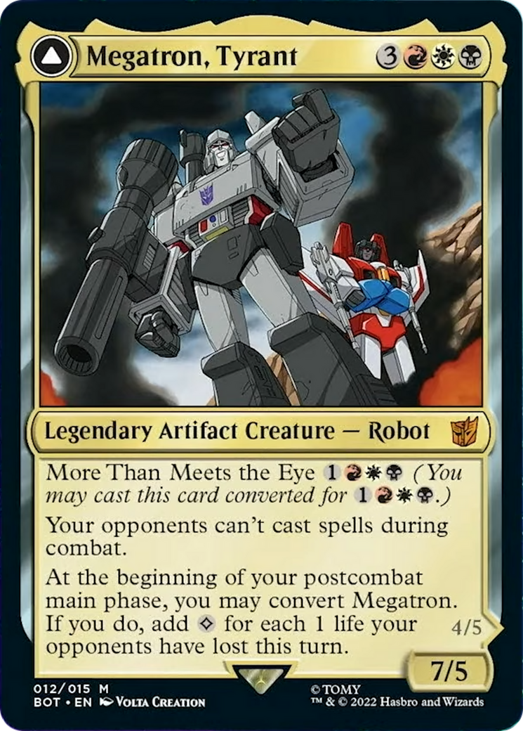Megatron, Tyrant // Megatron, Destructive Force Card Image