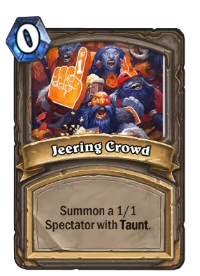 Jeering Crowd Card Image