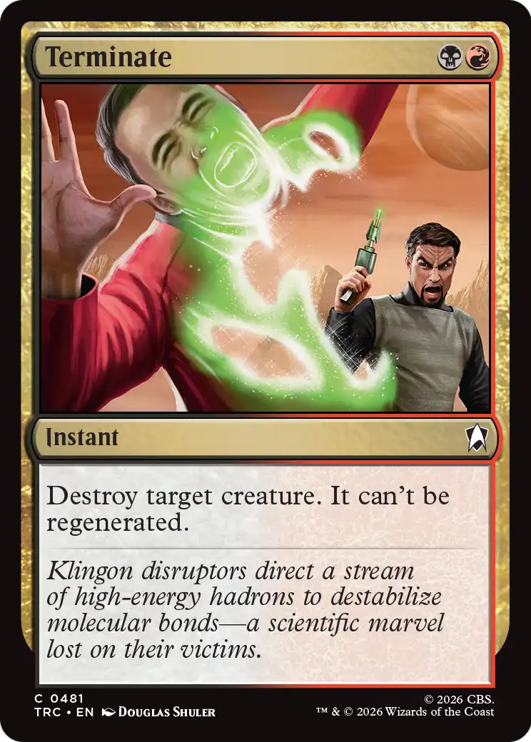 Terminate Magic: The Gathering card