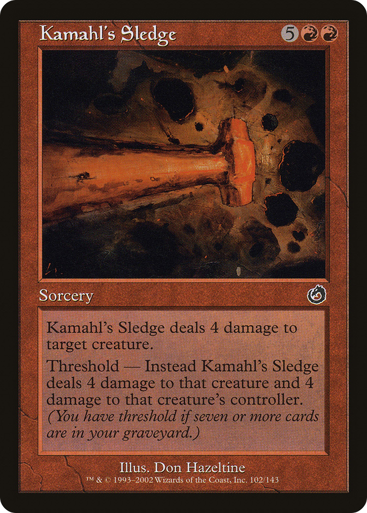 Kamahl's Sledge Card Image