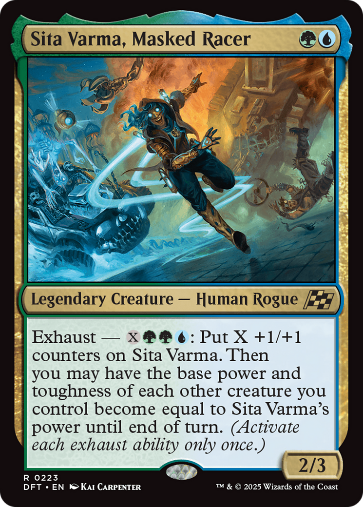 Sita Varma, Masked Racer Card Image