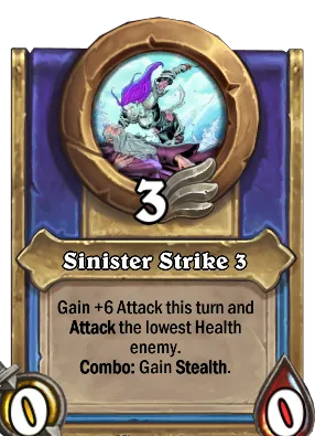 Sinister Strike 3 Card Image