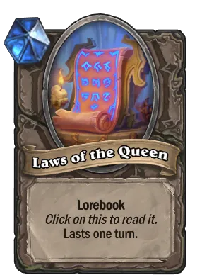Laws of the Queen Card Image