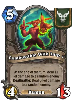 Combustible Wild Imp 4 Card Image