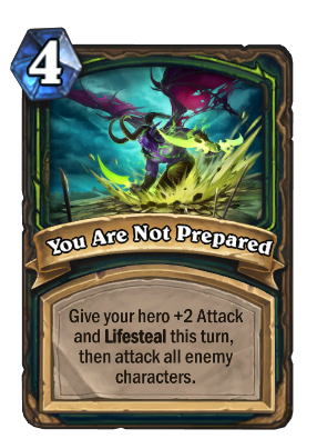 You Are Not Prepared Card Image