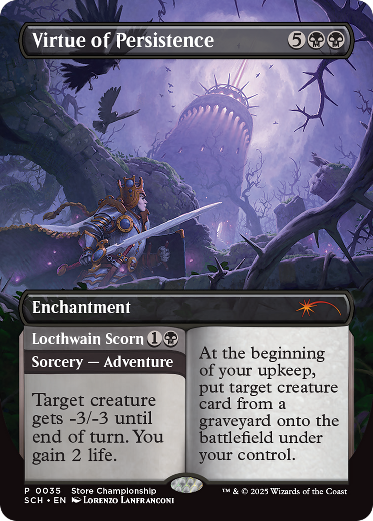 Virtue of Persistence // Locthwain Scorn Card Image