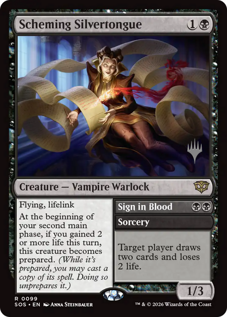 Sign in Blood Magic: The Gathering card