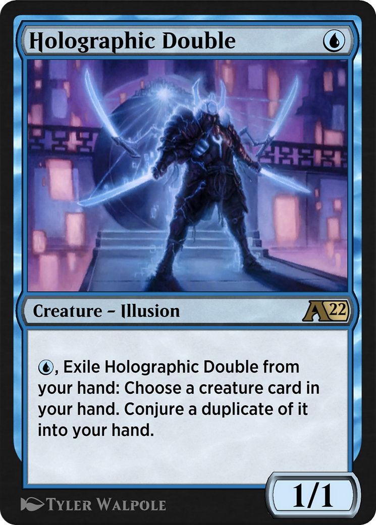 Holographic Double Card Image