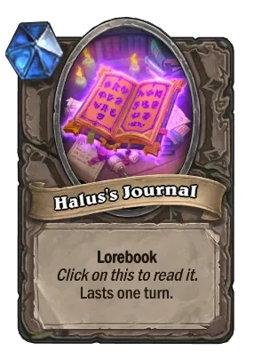 Halus's Journal Card Image