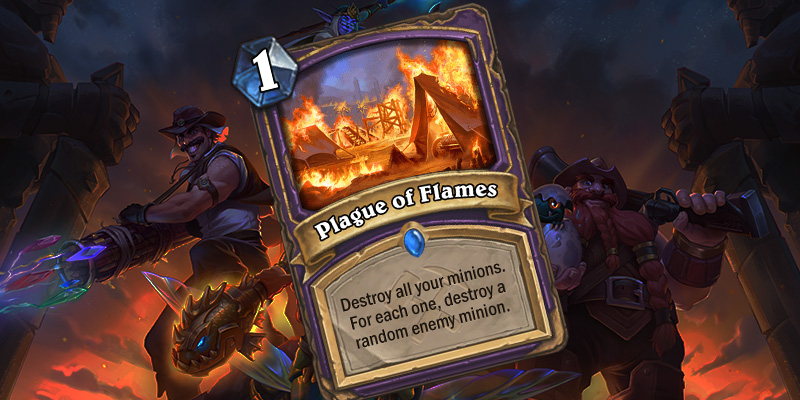 Uldum Warlock Card Reveal - Plague of Flames