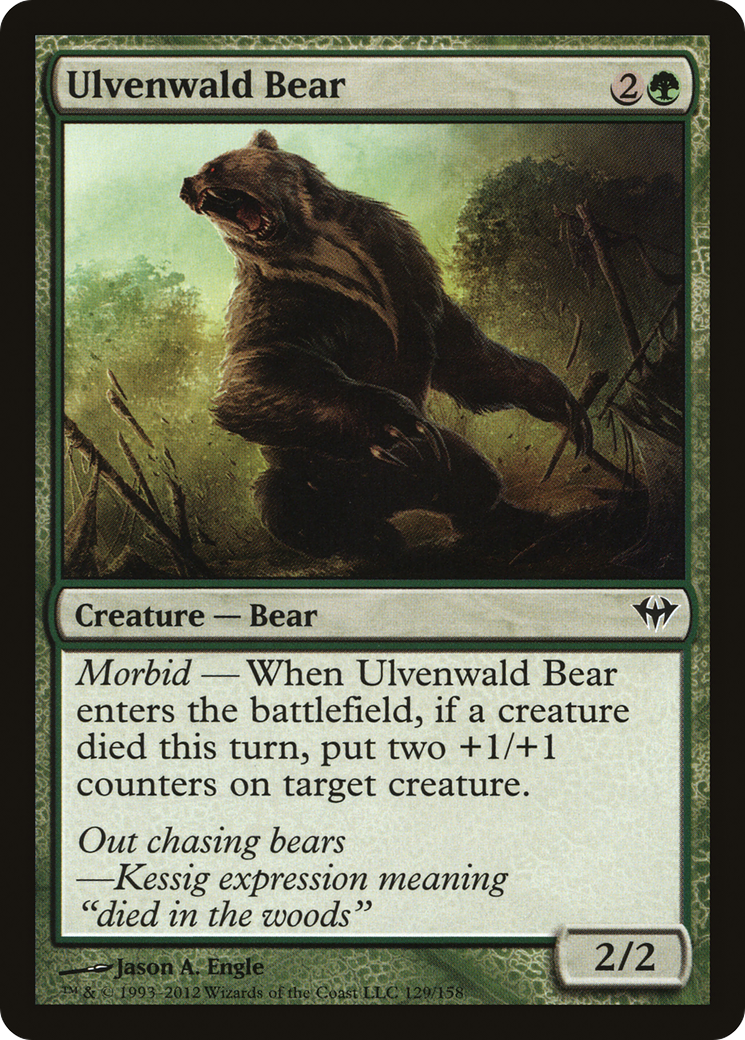 Ulvenwald Bear Card Image
