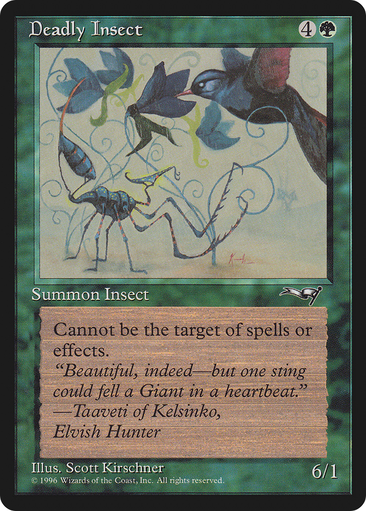 Deadly Insect Card Image