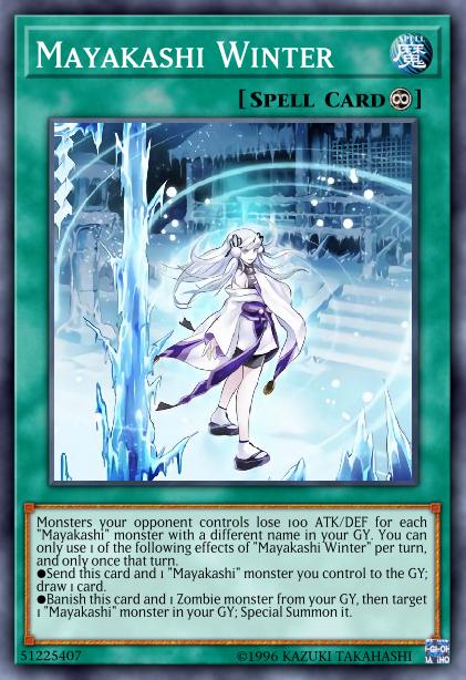 Mayakashi Winter Card Image