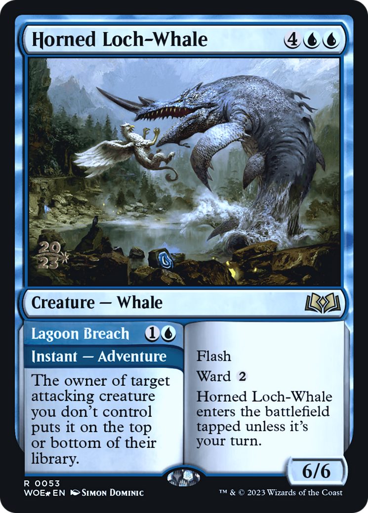 Horned Loch-Whale // Lagoon Breach Card Image