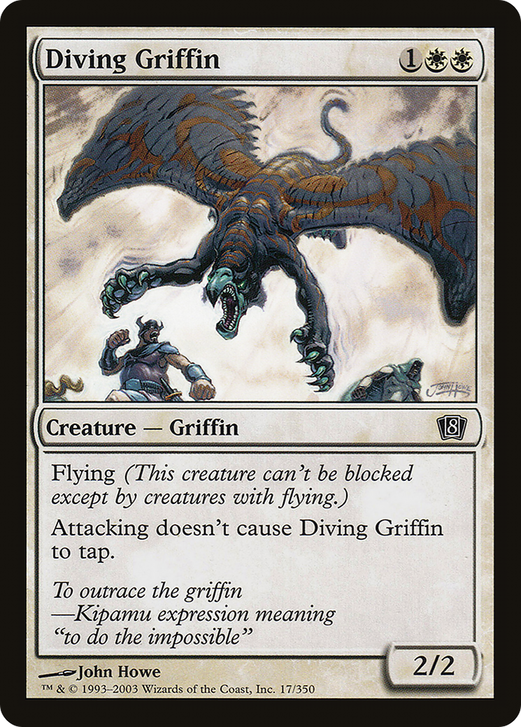 Diving Griffin Card Image