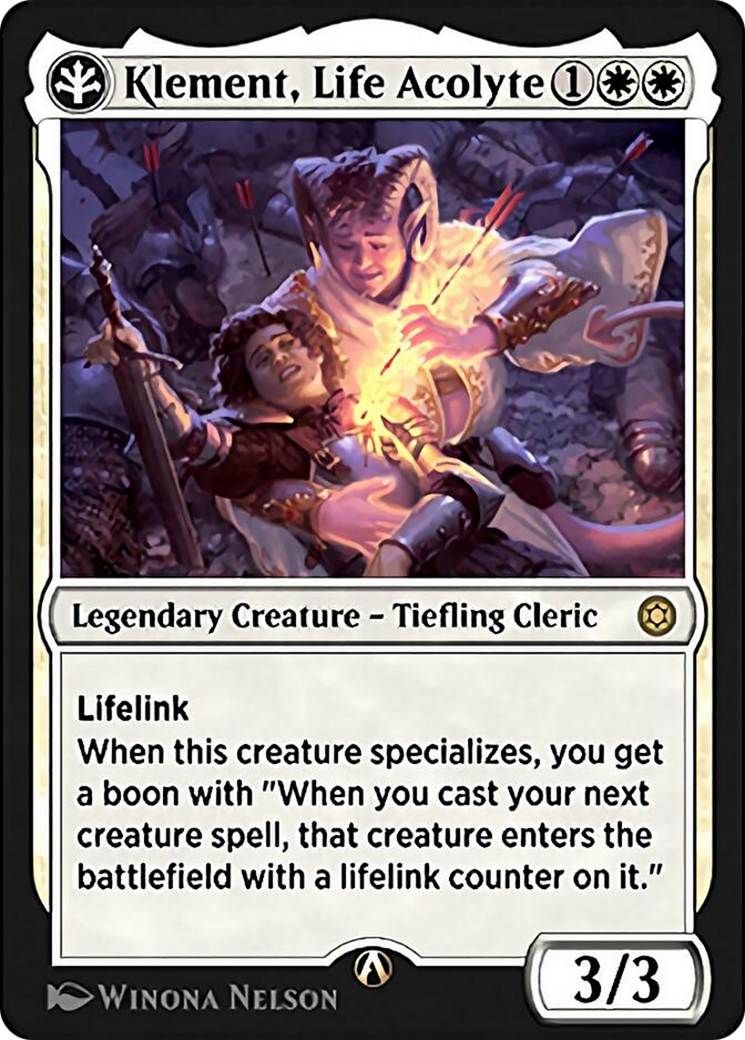 Klement, Life Acolyte Card Image
