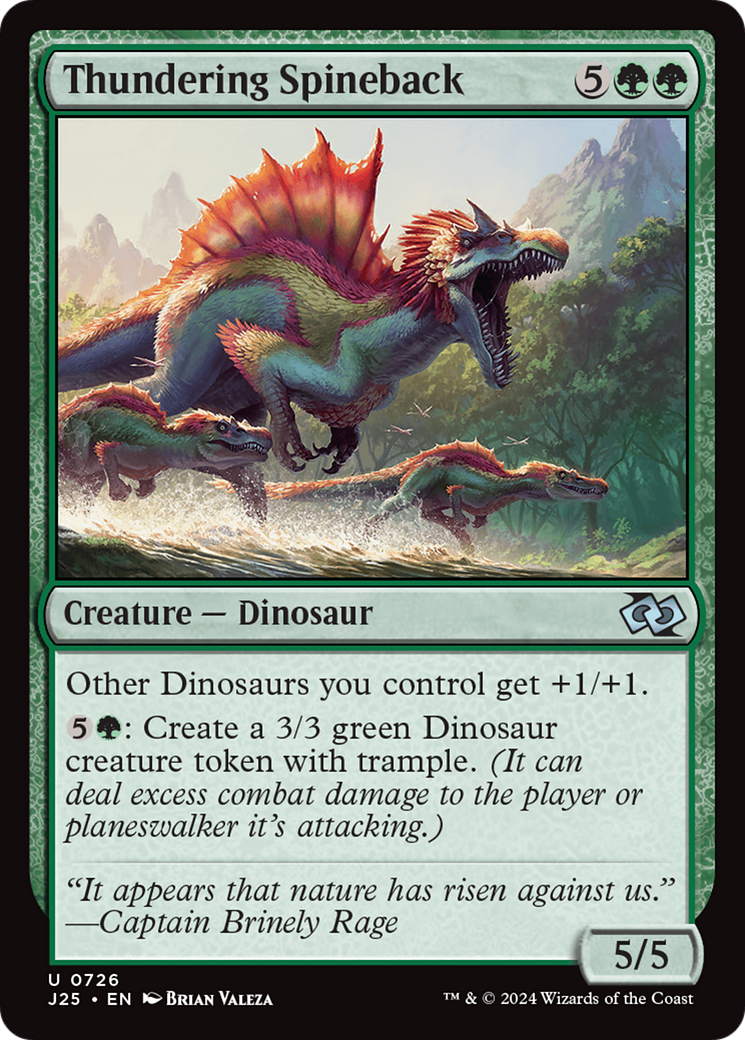 Thundering Spineback Card Image