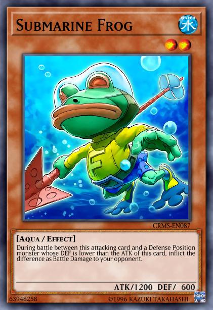 Submarine Frog Card Image