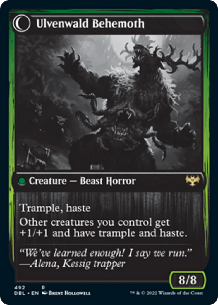 Ulvenwald Oddity // Ulvenwald Behemoth Card Image