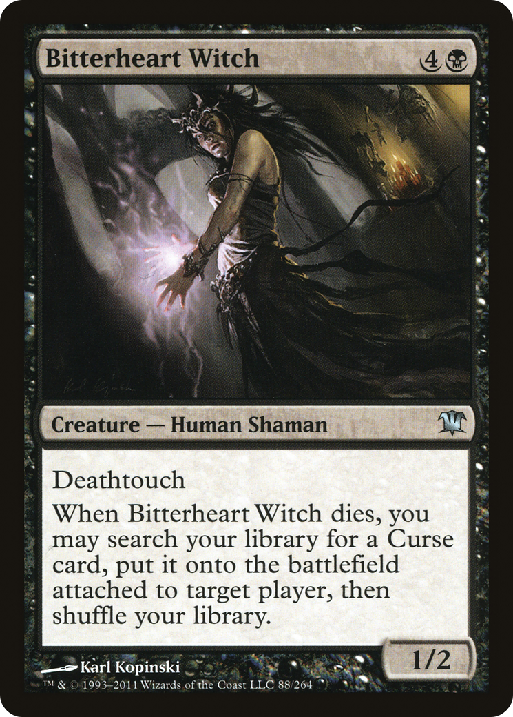 Bitterheart Witch Card Image