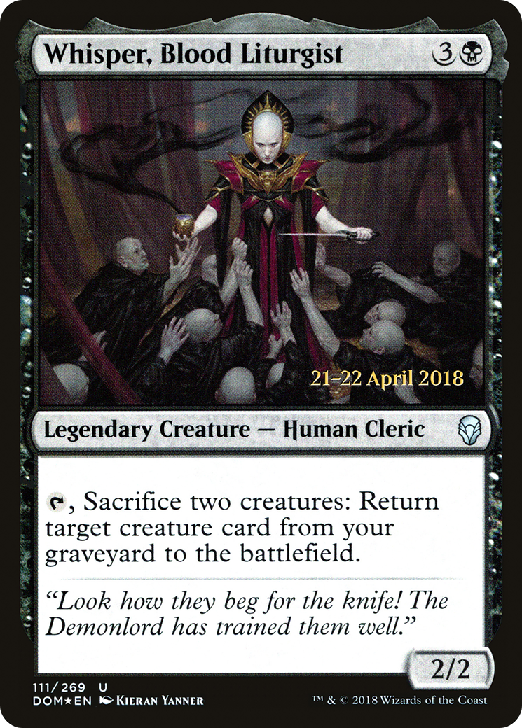 Whisper, Blood Liturgist Card Image