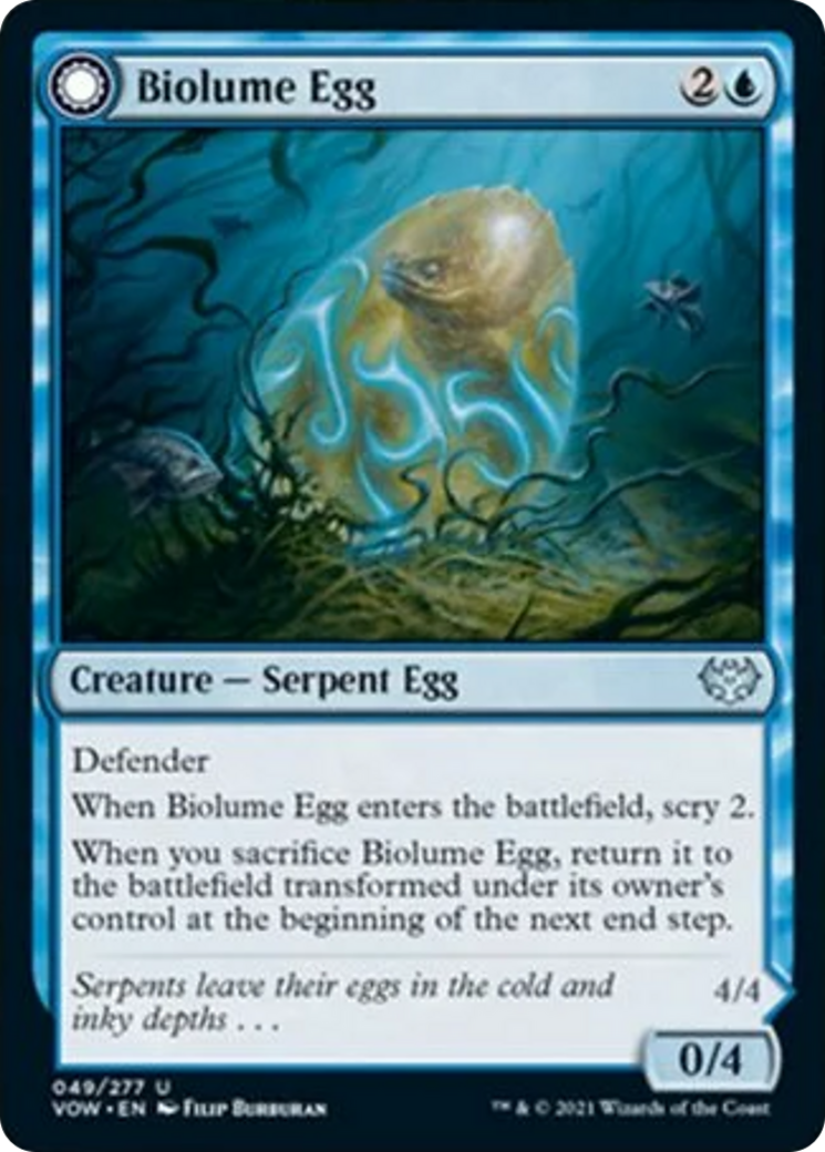 Biolume Egg // Biolume Serpent Card Image